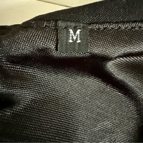 Elegant Black Sleeveless Midi Dress with Stretch | Sz M - Picture 5 of 6